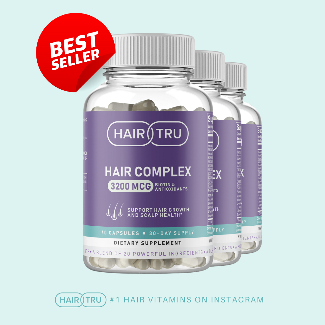 3 Month Supply - HairTru™ 3 in 1 Pro-Grade Vitamins for Hair Growth